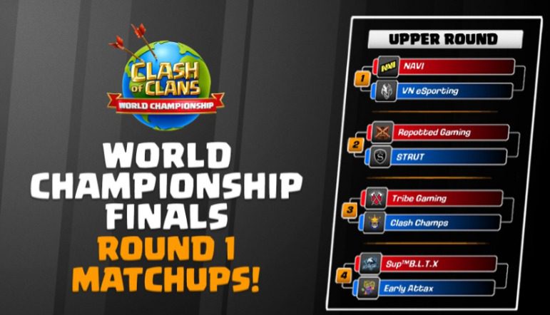 Clash of Clans World Championship 2023 finals bracket round 1 draw