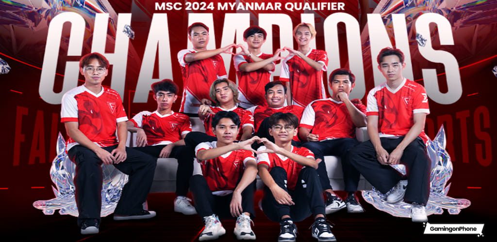 Falcon Esports is crowned as the champion of Mobile Legends Mid Season Cup (MSC) 2024 Myanmar Qualifier