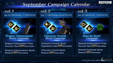 Final Fantasy VII Ever Crisis September Campaign Schedule