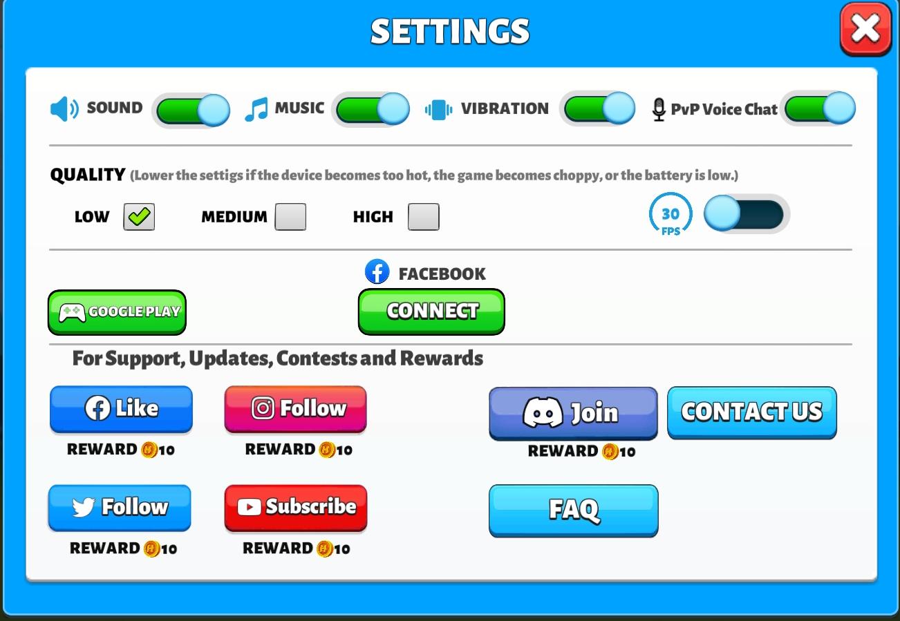 Hitwicket in-game Settings menu