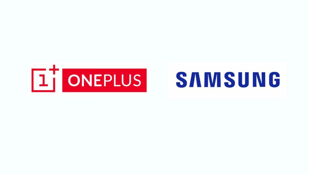 oneplus and samsung logos