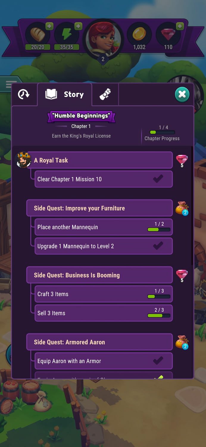 Royal Revolt Quests