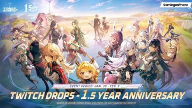 Tower of Fantasy 1.5 year anniversary twitch drops