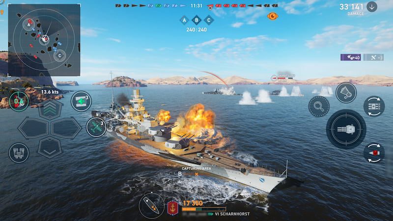 World of Warships gameplay